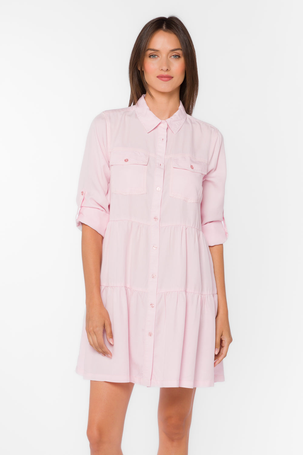 Bree Frosty Pink Dress - Dresses - Velvet Heart Clothing