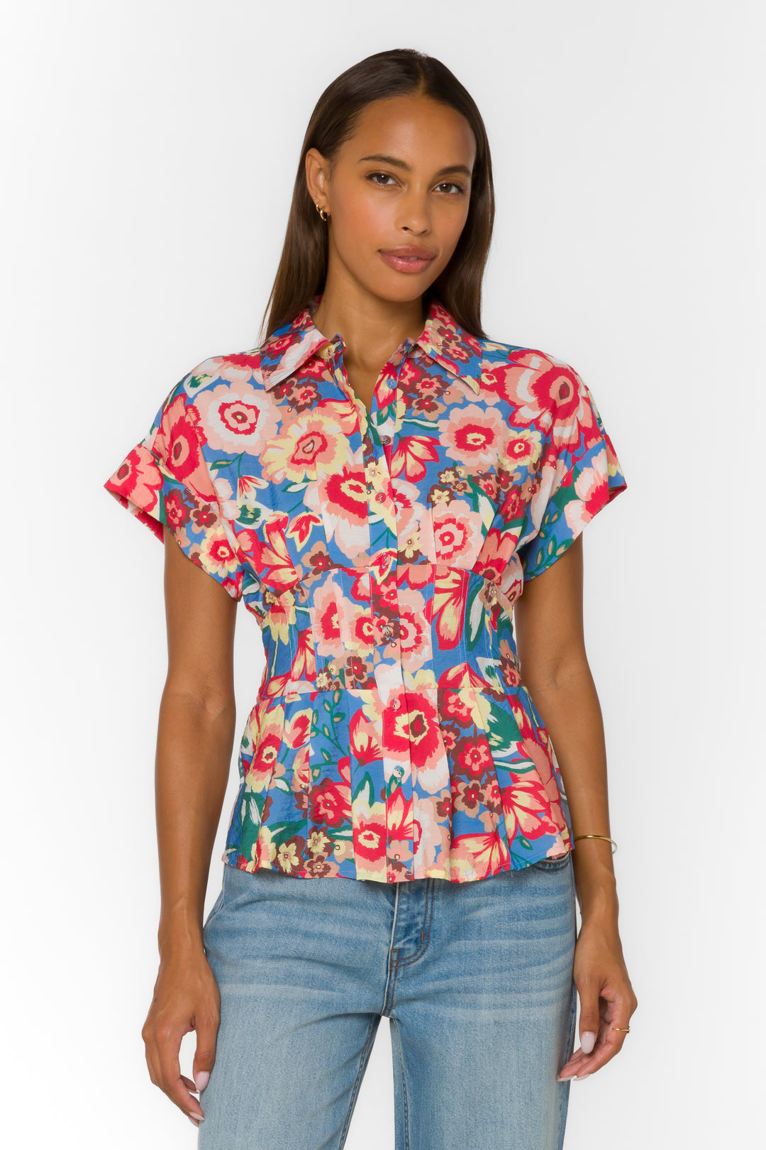 Brielle Spring Garden Shirt - Tops - Velvet Heart Clothing