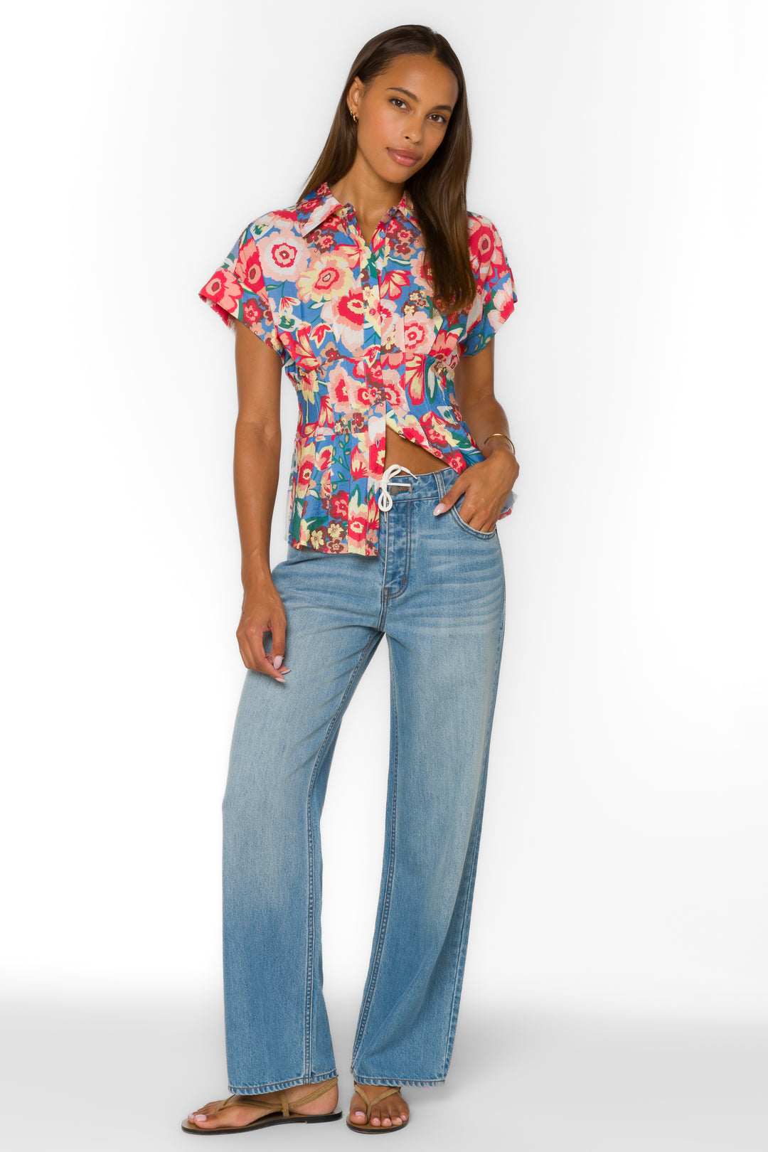 Brielle Spring Garden Shirt - Tops - Velvet Heart Clothing