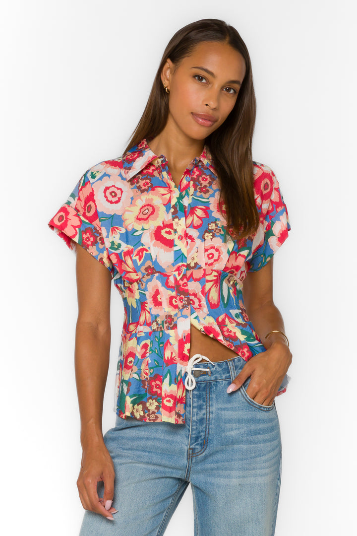 Brielle Spring Garden Shirt - Tops - Velvet Heart Clothing