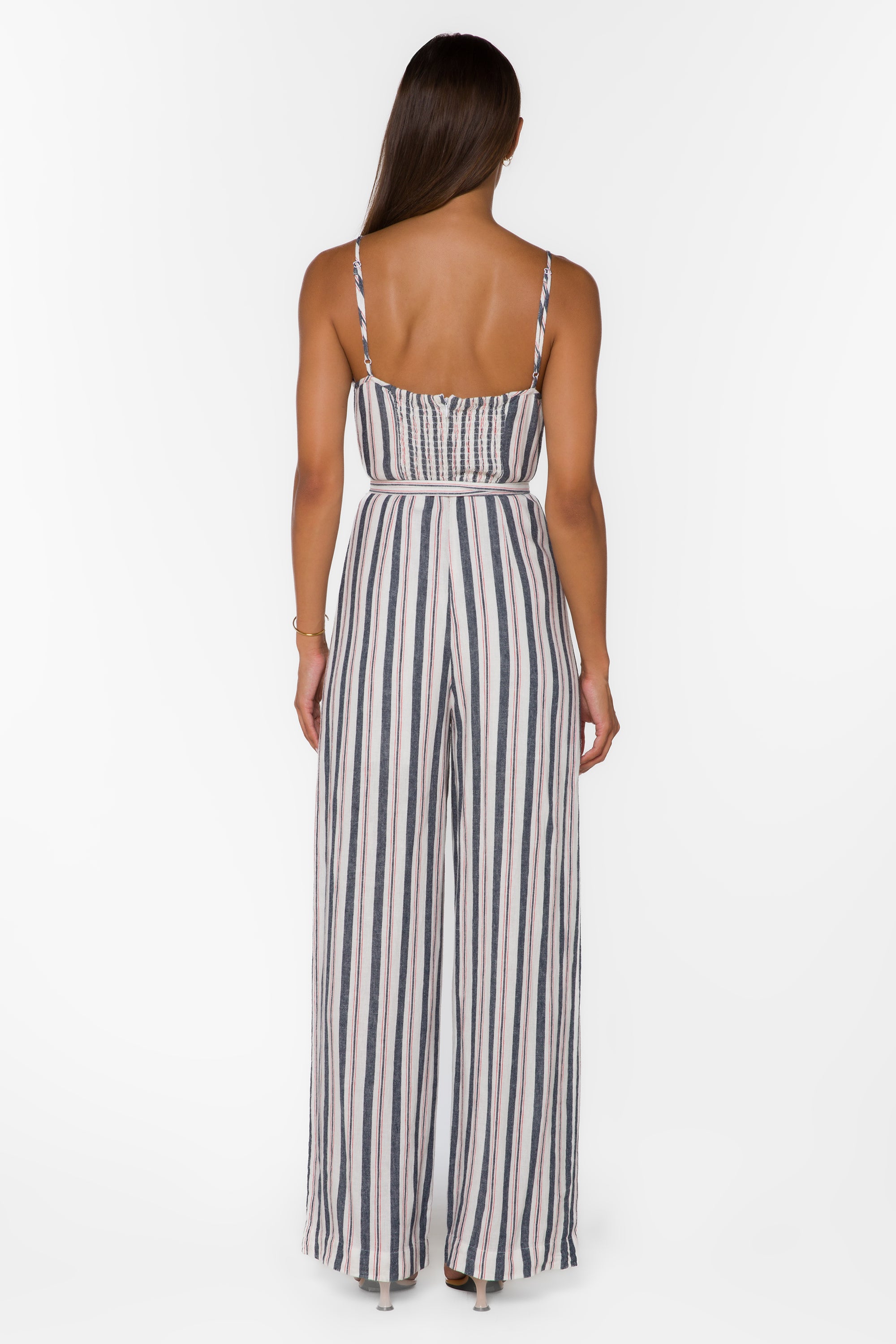 Brenna Blue Stripe Jumpsuit – Velvet Heart Clothing