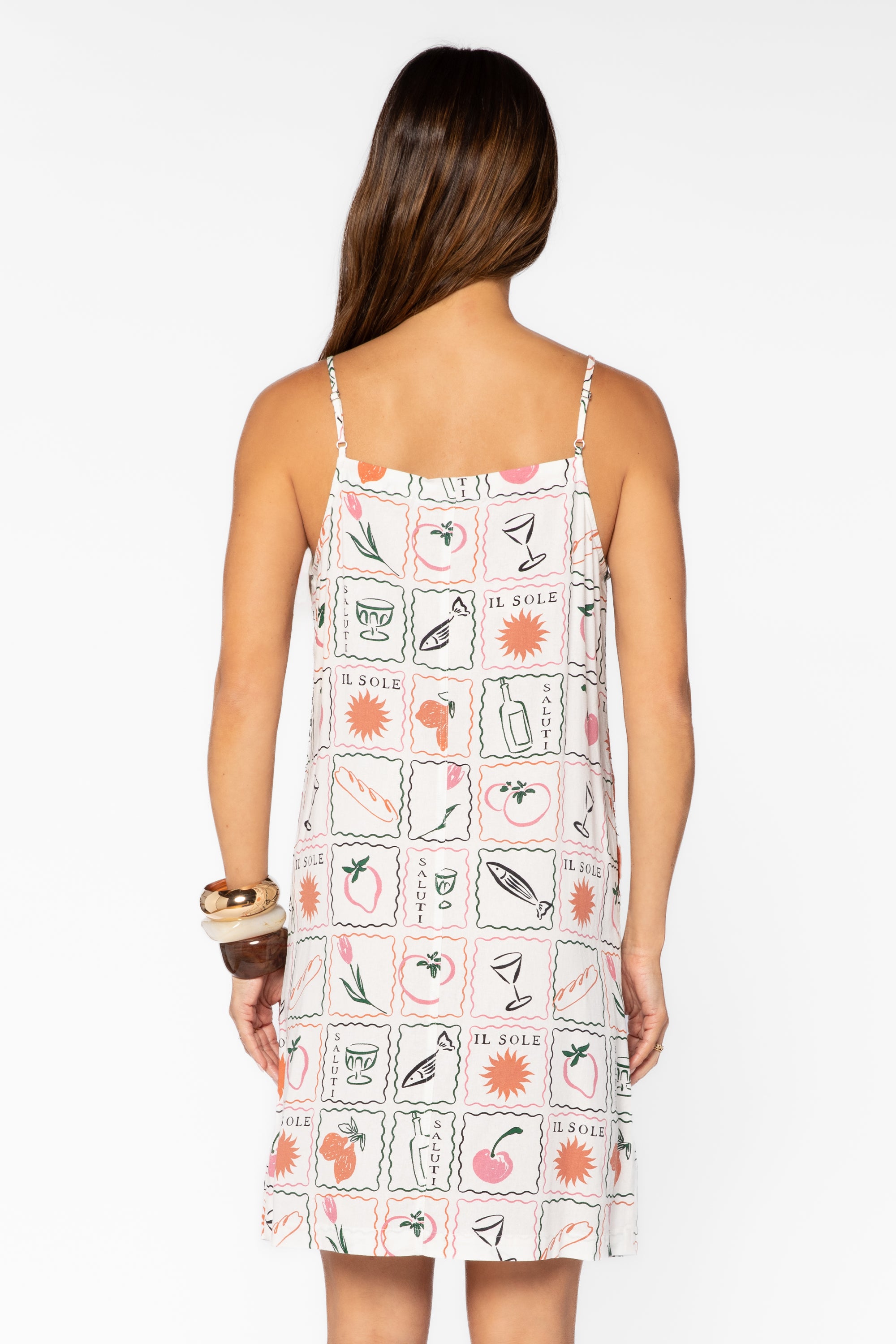 Brianne Multi Stamp Dress - Dresses - Velvet Heart Clothing