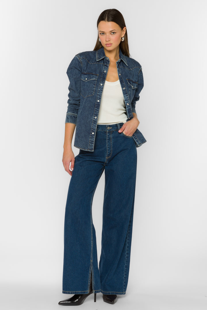 Brisa Ranger Blue Shirt - Tops - Velvet Heart Clothing