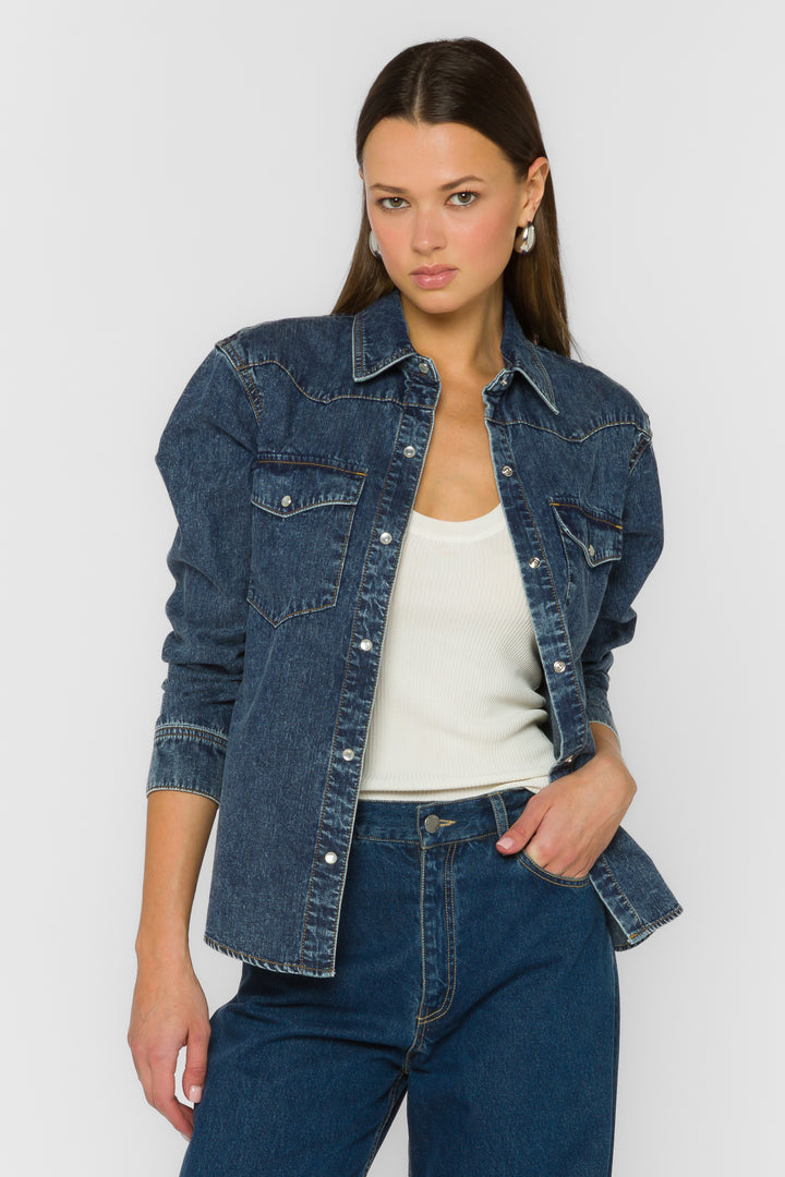 Brisa Ranger Blue Shirt - Tops - Velvet Heart Clothing