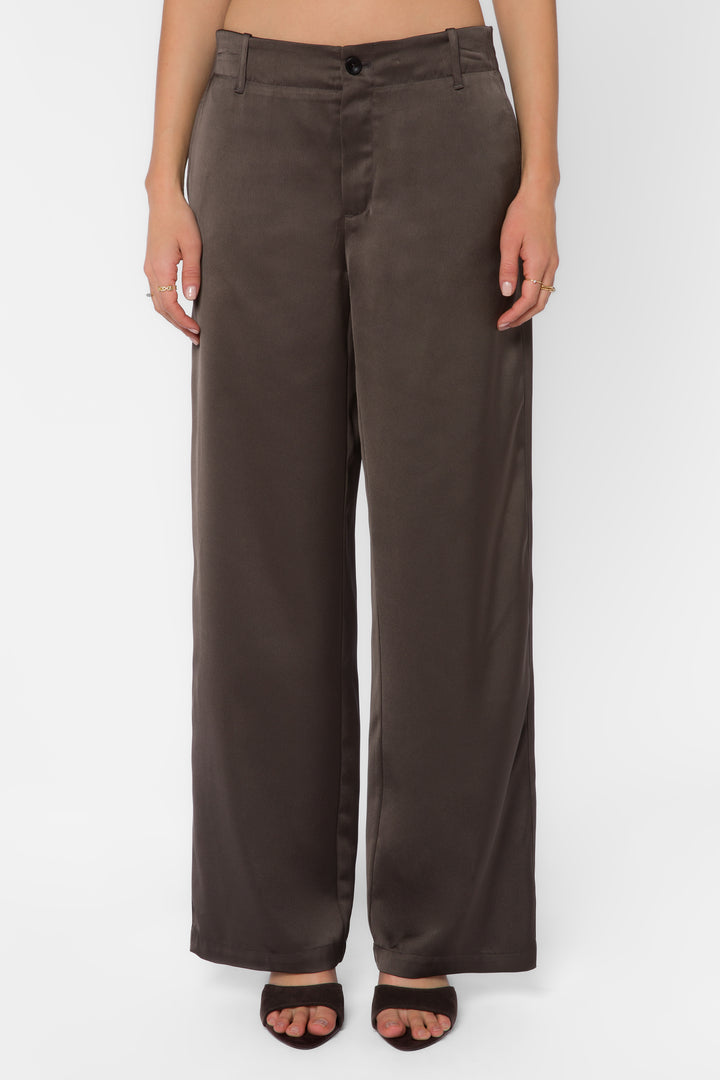 Bronnie Brown Satin Pants
