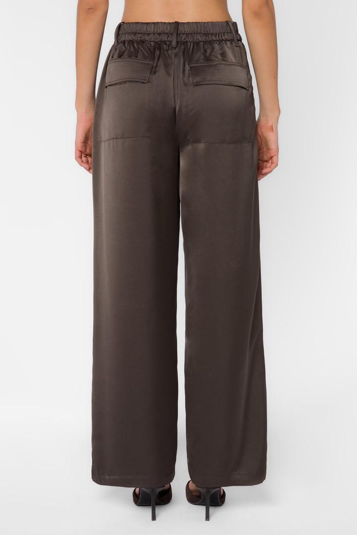 Bronnie Brown Satin Pants