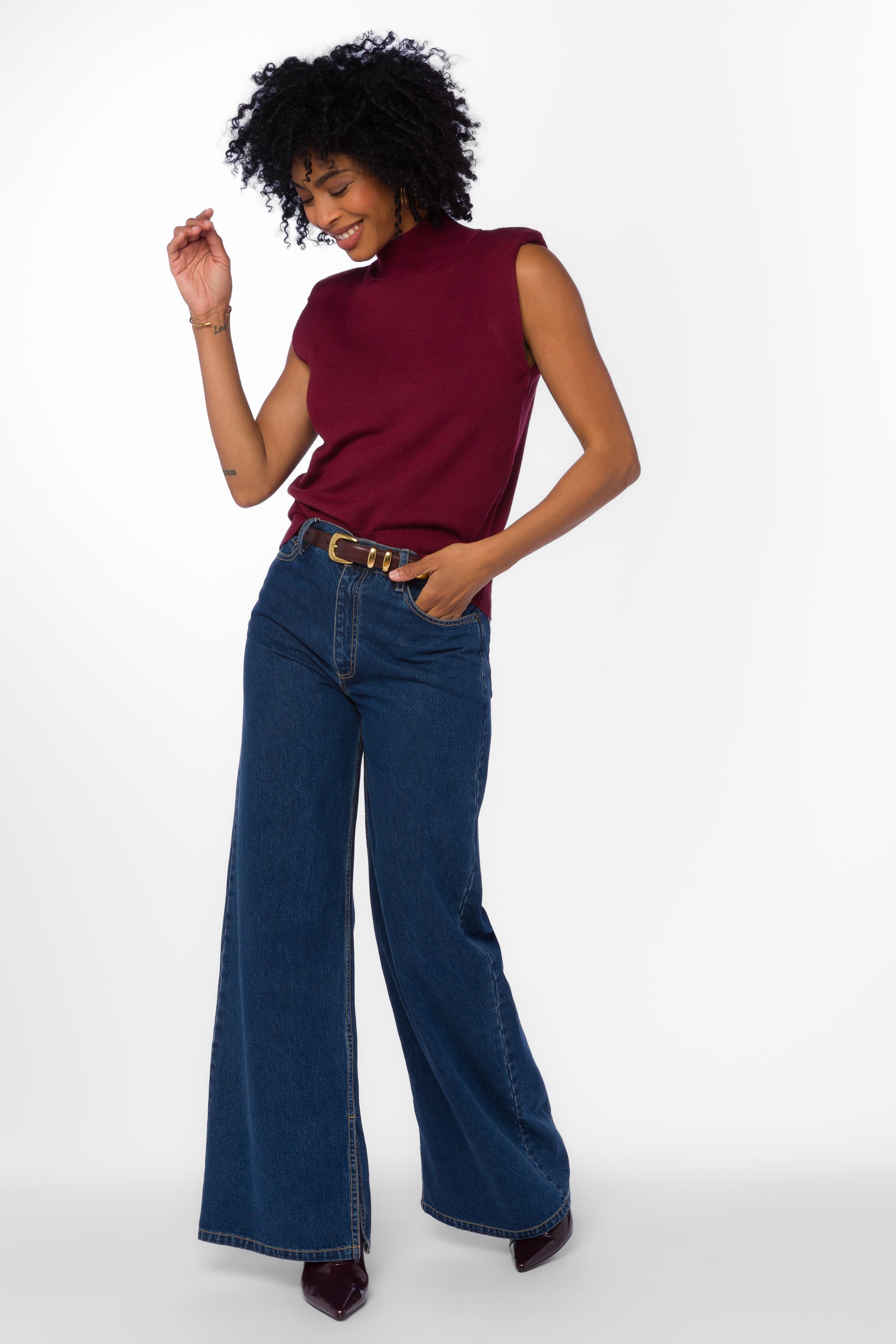 Camari Bordeaux Top - Tops - Velvet Heart Clothing