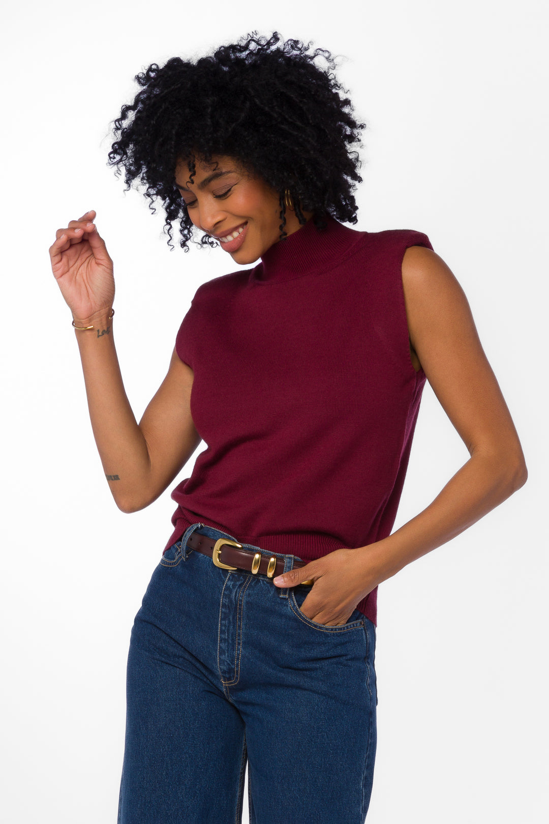 Camari Bordeaux Top - Tops - Velvet Heart Clothing