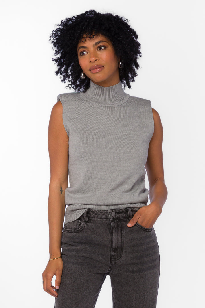 Camari Grey Top - Tops - Velvet Heart Clothing