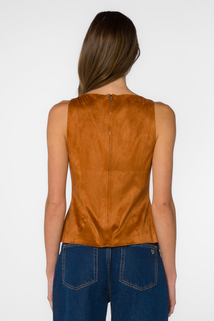 Candace Tree Bark Vest - Tops - Velvet Heart Clothing