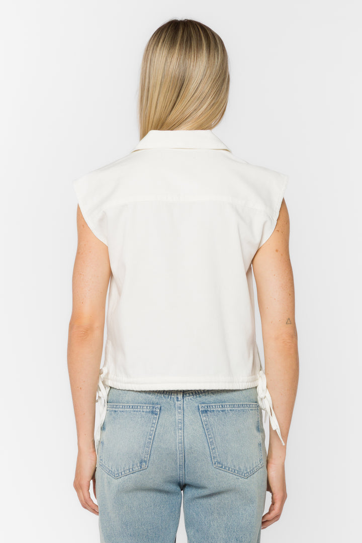 Capricorn Optic White Top - Tops - Velvet Heart Clothing