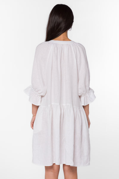 Carine Optic White Dress - Dresses - Velvet Heart Clothing