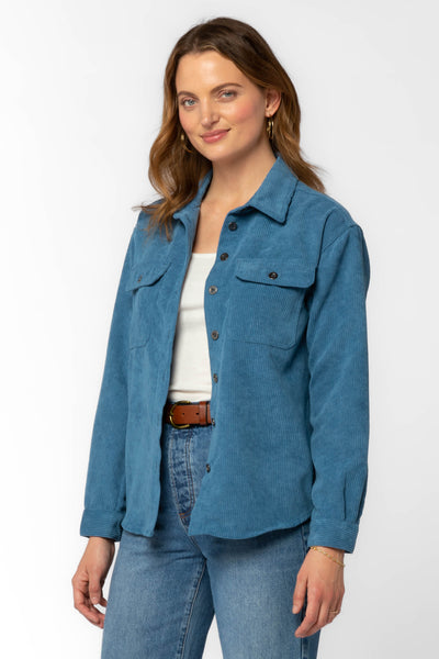 Carmele Blue Spruce Shacket - Jackets & Outerwear - Velvet Heart Clothing