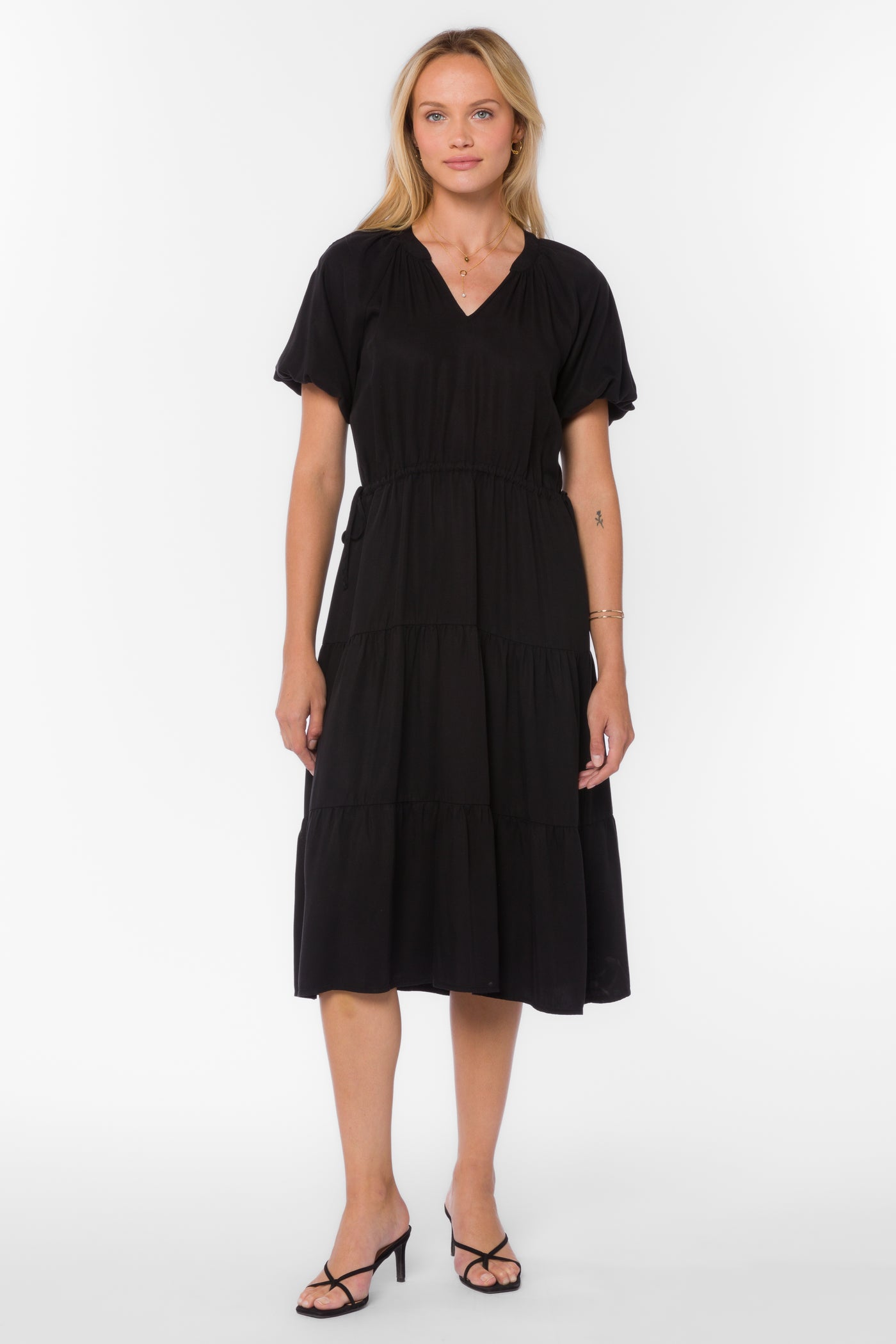 Cassie Black Dress - Dresses - Velvet Heart Clothing