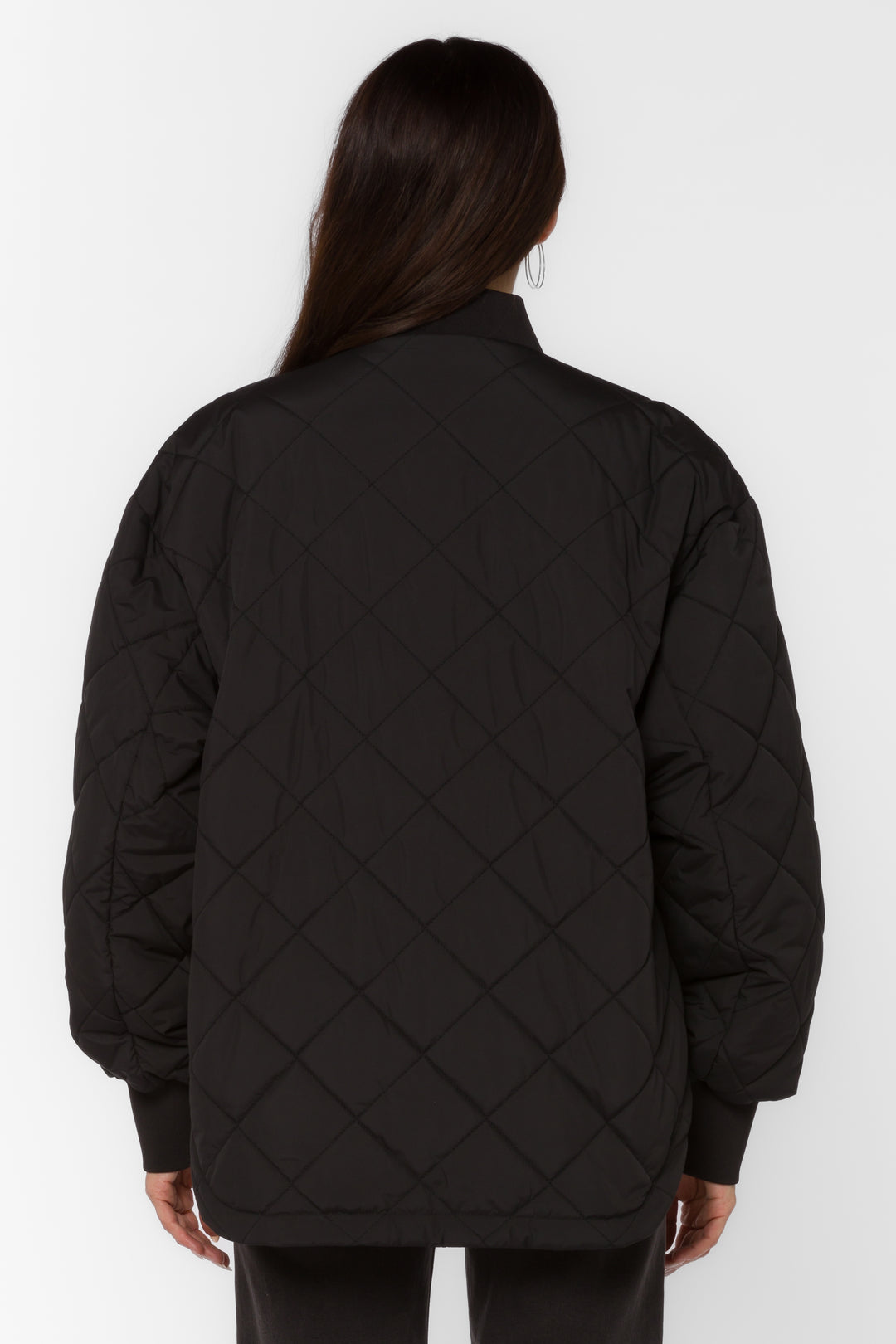 Celeste Black Quilted Jacket - Jackets & Outerwear - Velvet Heart Clothing