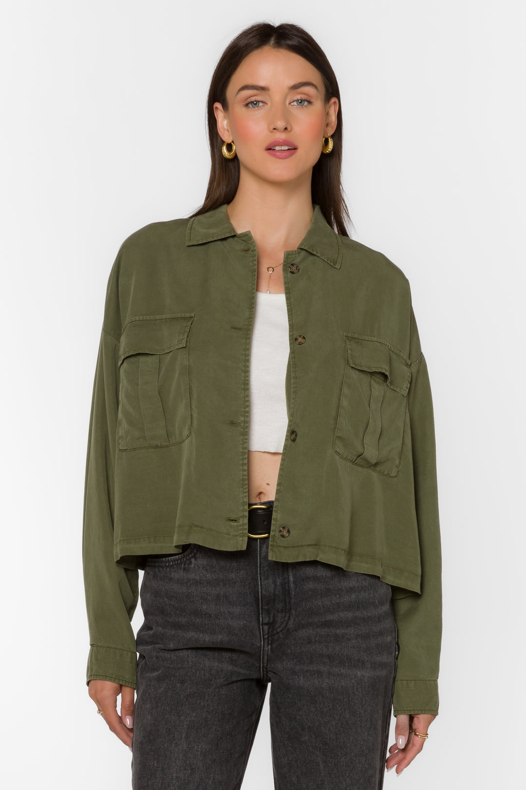 Charlynn Fern Green Jacket - Jackets & Outerwear - Velvet Heart Clothing