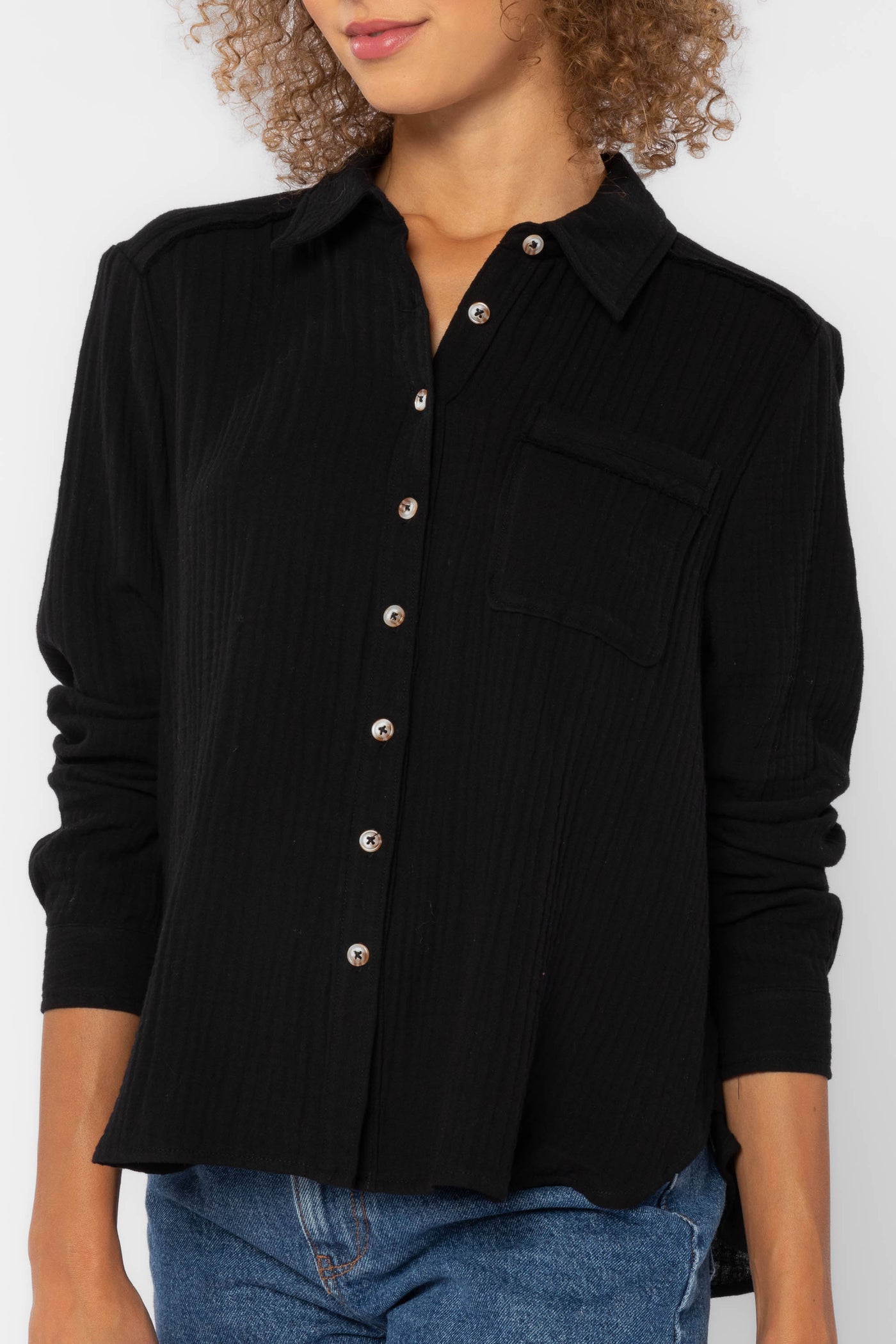 Chelsea Black Shirt - Tops - Velvet Heart Clothing