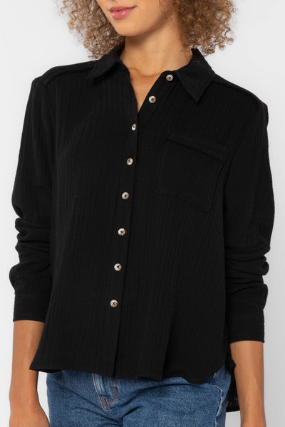 Chelsea Black Shirt - Tops - Velvet Heart Clothing