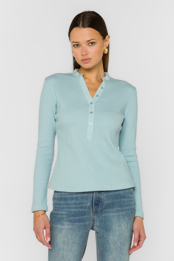 Christella Blue Mist Tee - Tops - Velvet Heart Clothing