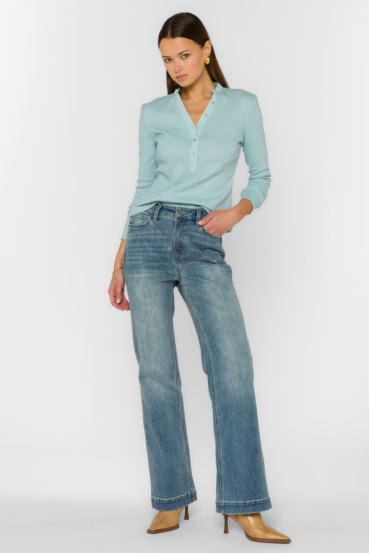 Christella Blue Mist Tee - Tops - Velvet Heart Clothing