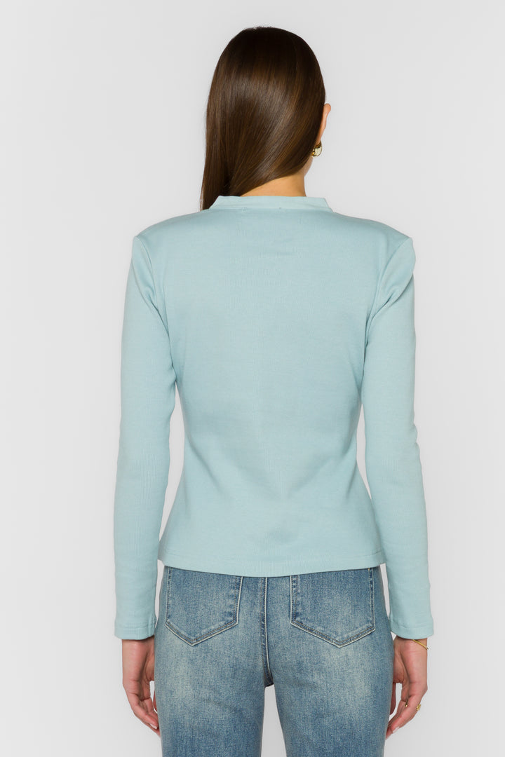 Christella Blue Mist Tee - Tops - Velvet Heart Clothing