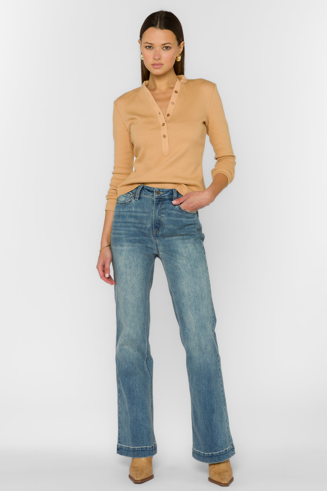 Christella Brown Sugar Tee - Tops - Velvet Heart Clothing