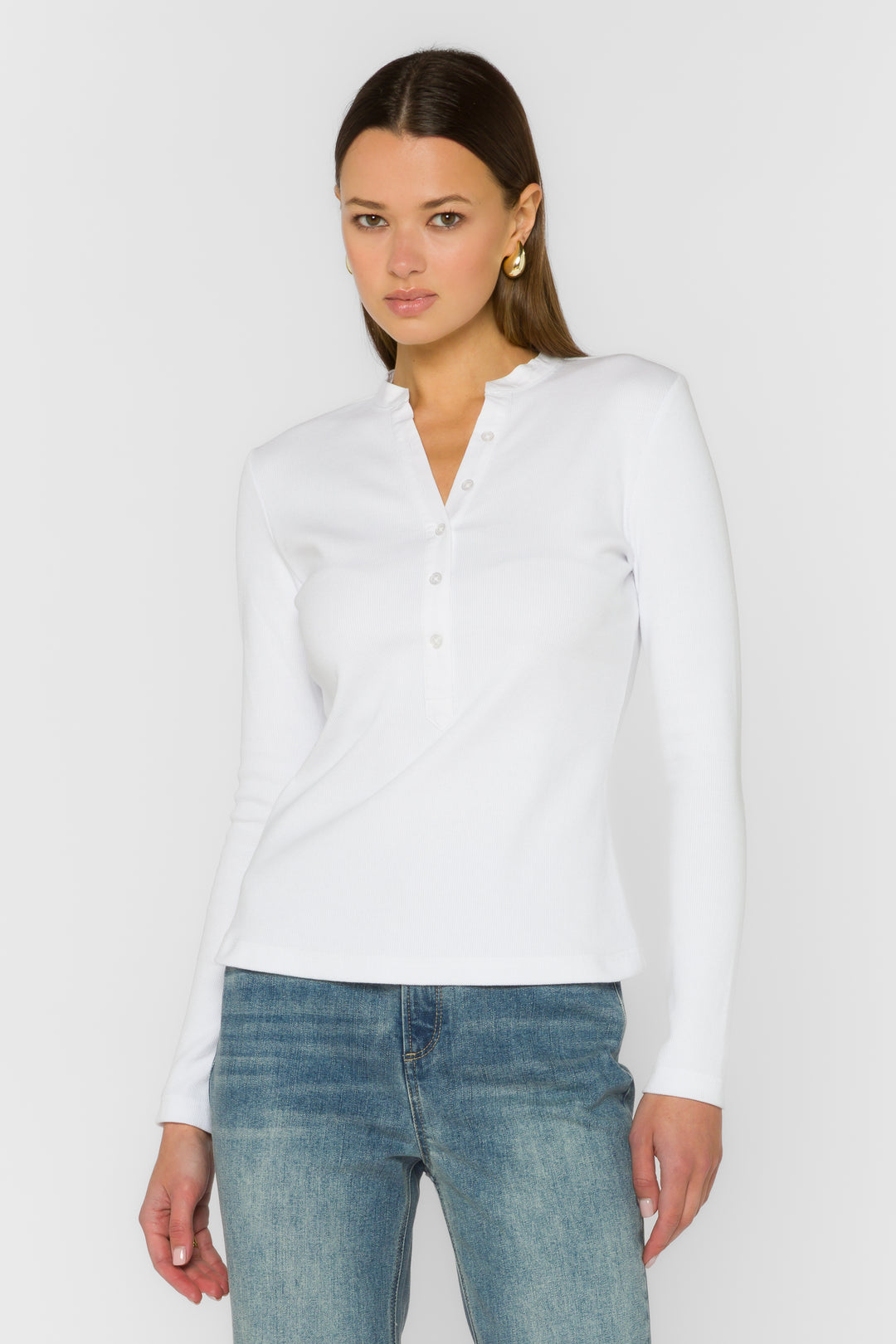 Christella Optic White Tee - Tops - Velvet Heart Clothing