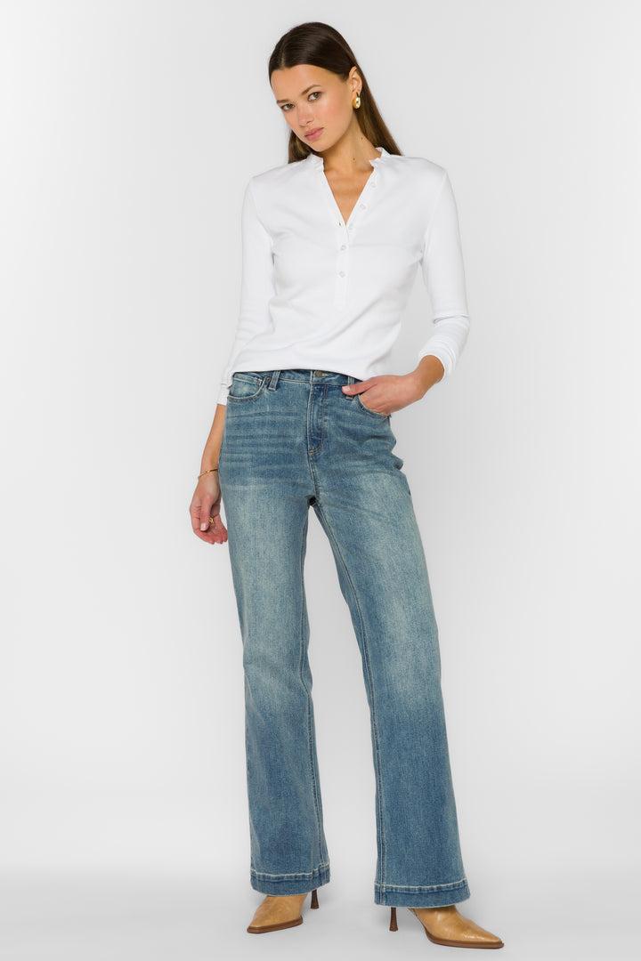 Christella Optic White Tee - Tops - Velvet Heart Clothing