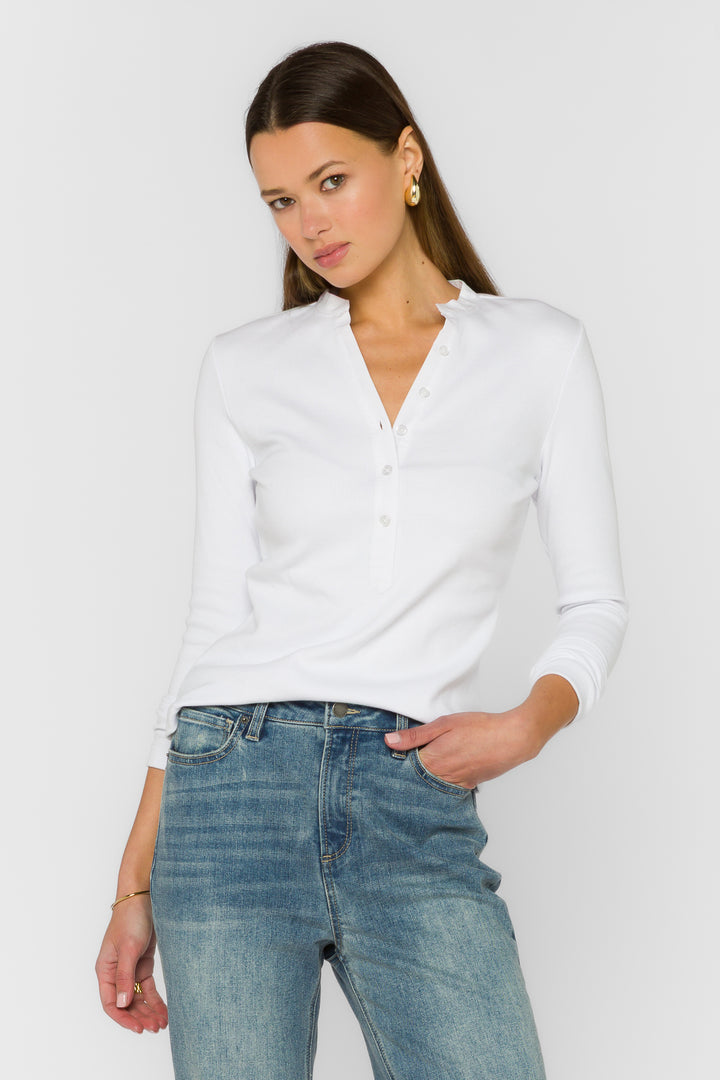 Christella Optic White Tee - Tops - Velvet Heart Clothing