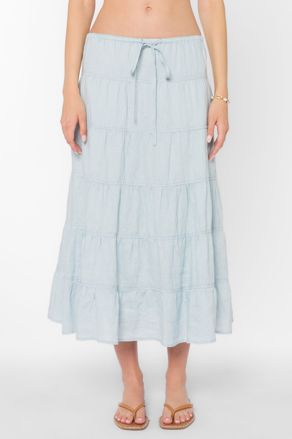 Claremont Blue Skirt - Bottoms - Velvet Heart Clothing