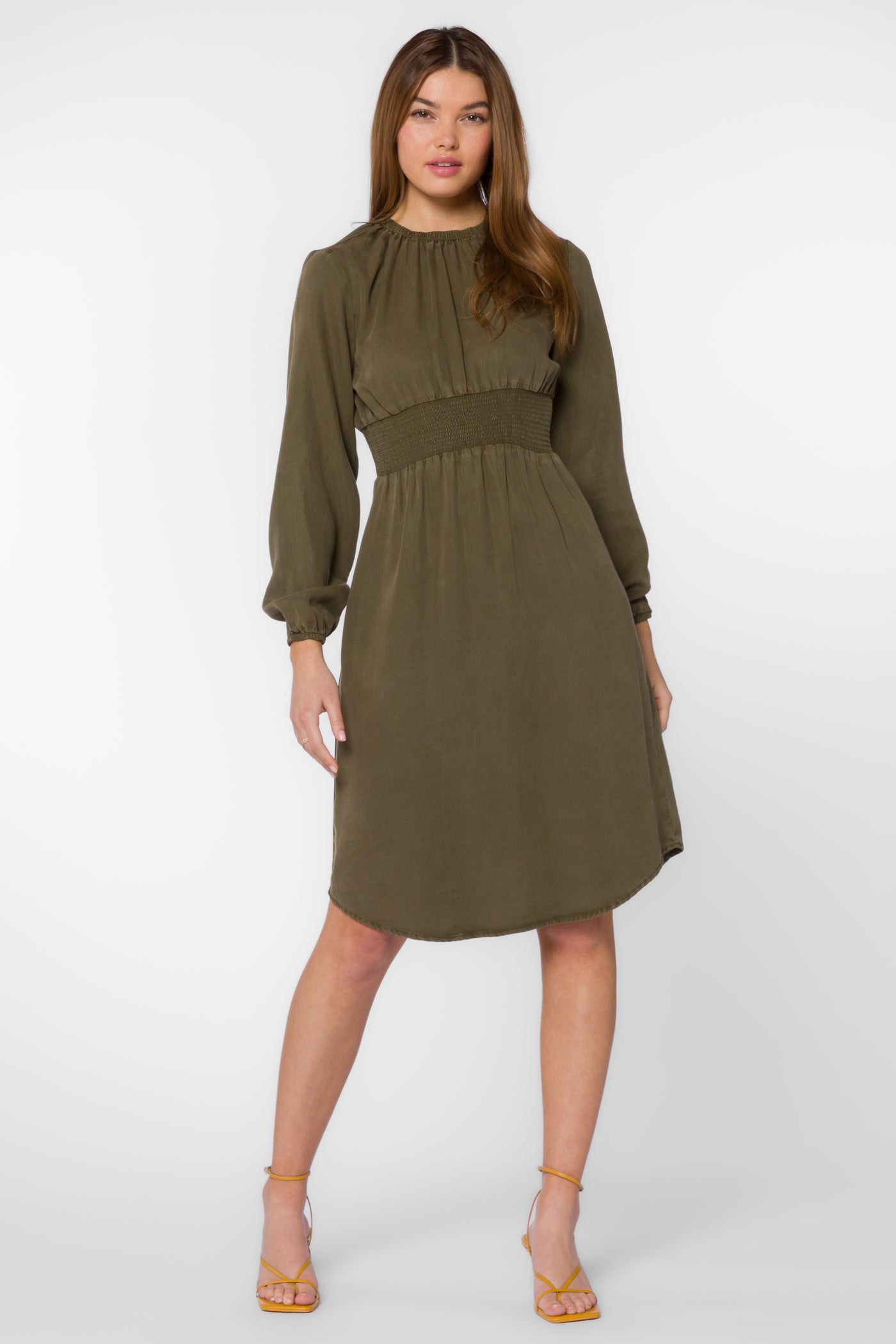 Clarita Olive Dress - Dresses - Velvet Heart Clothing