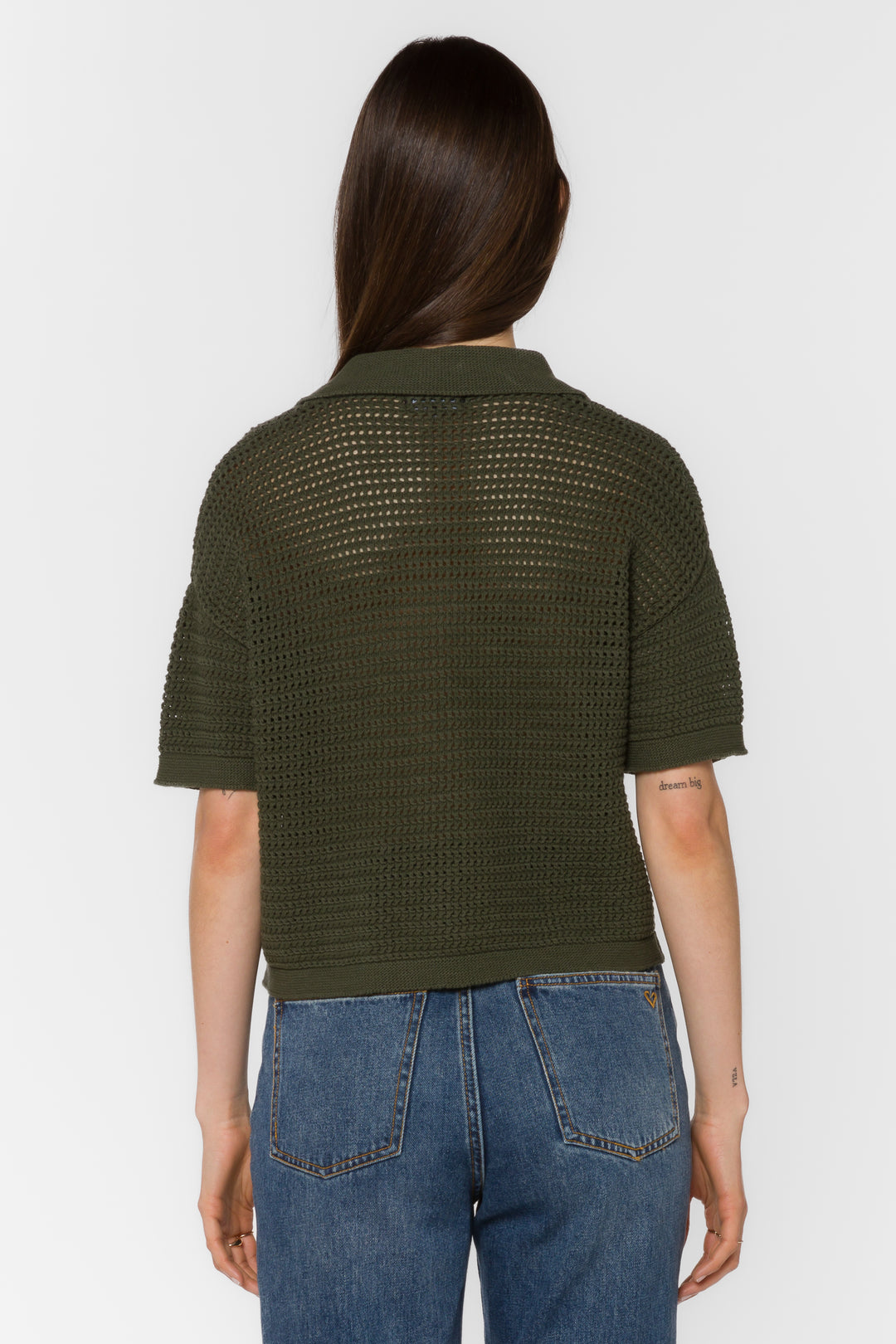 Claudine Military Olive Top - Tops - Velvet Heart Clothing