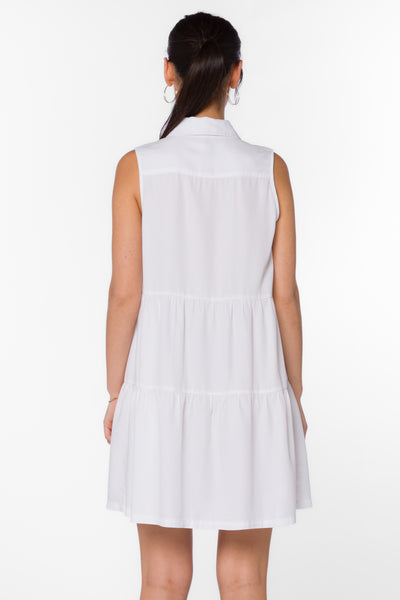 Collette White Dress - Dresses - Velvet Heart Clothing