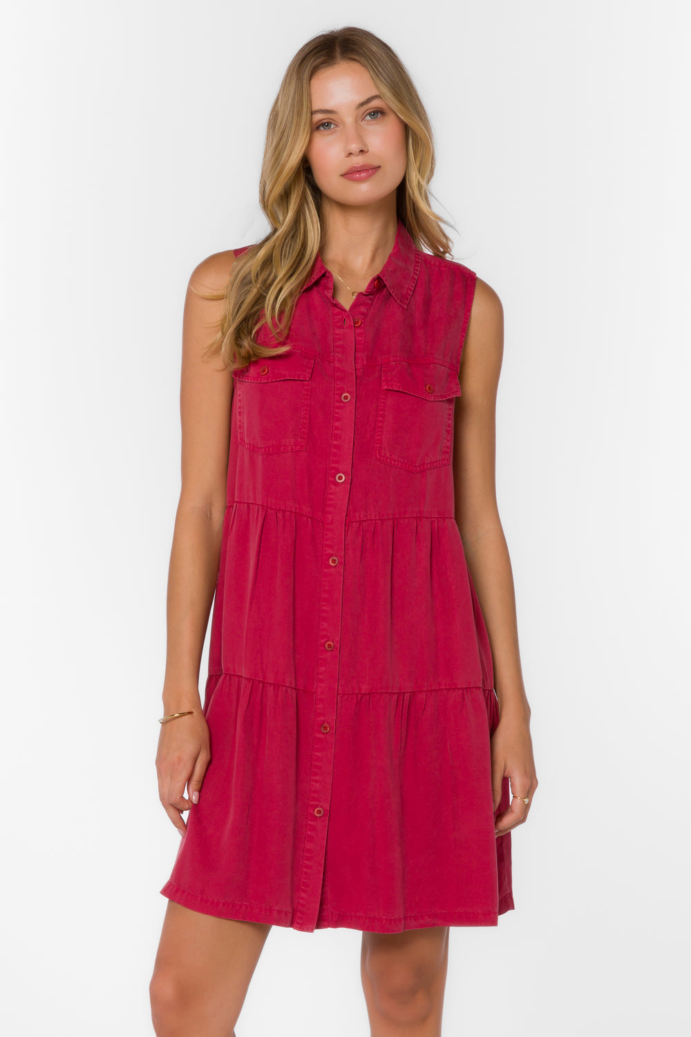 Collette Red Dress - Dresses - Velvet Heart Clothing