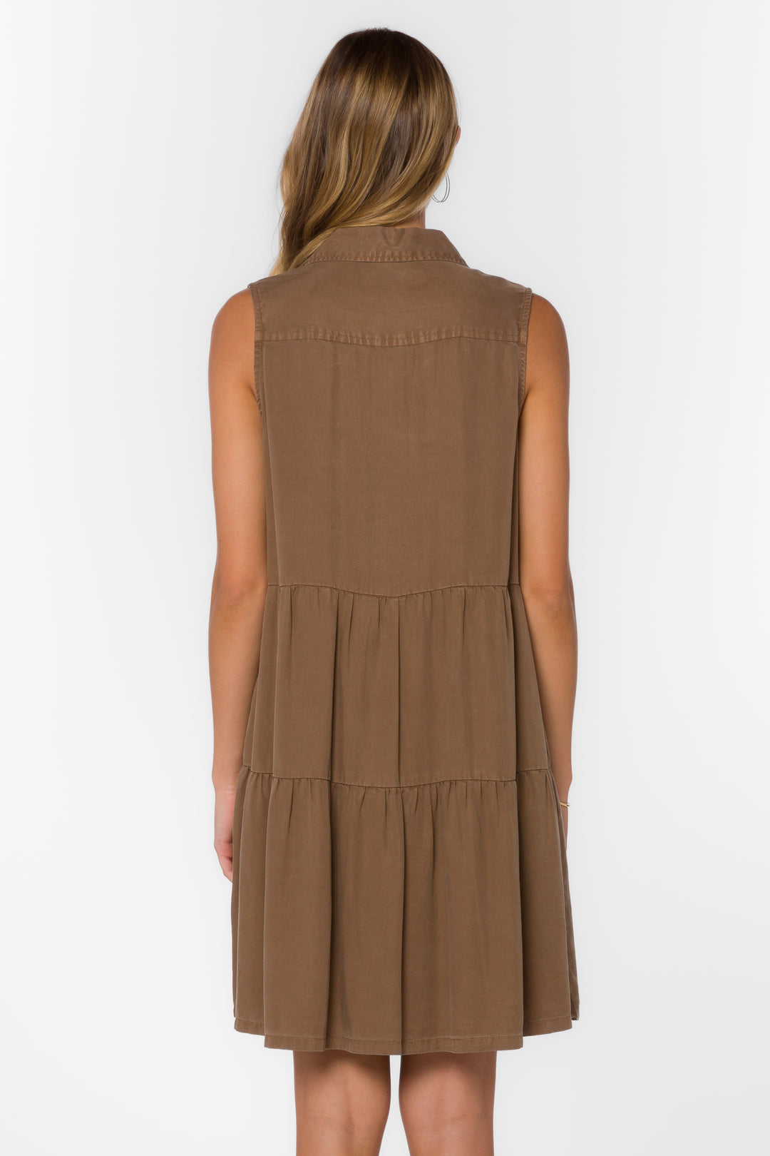 Collette Brown Dress - Dresses - Velvet Heart Clothing