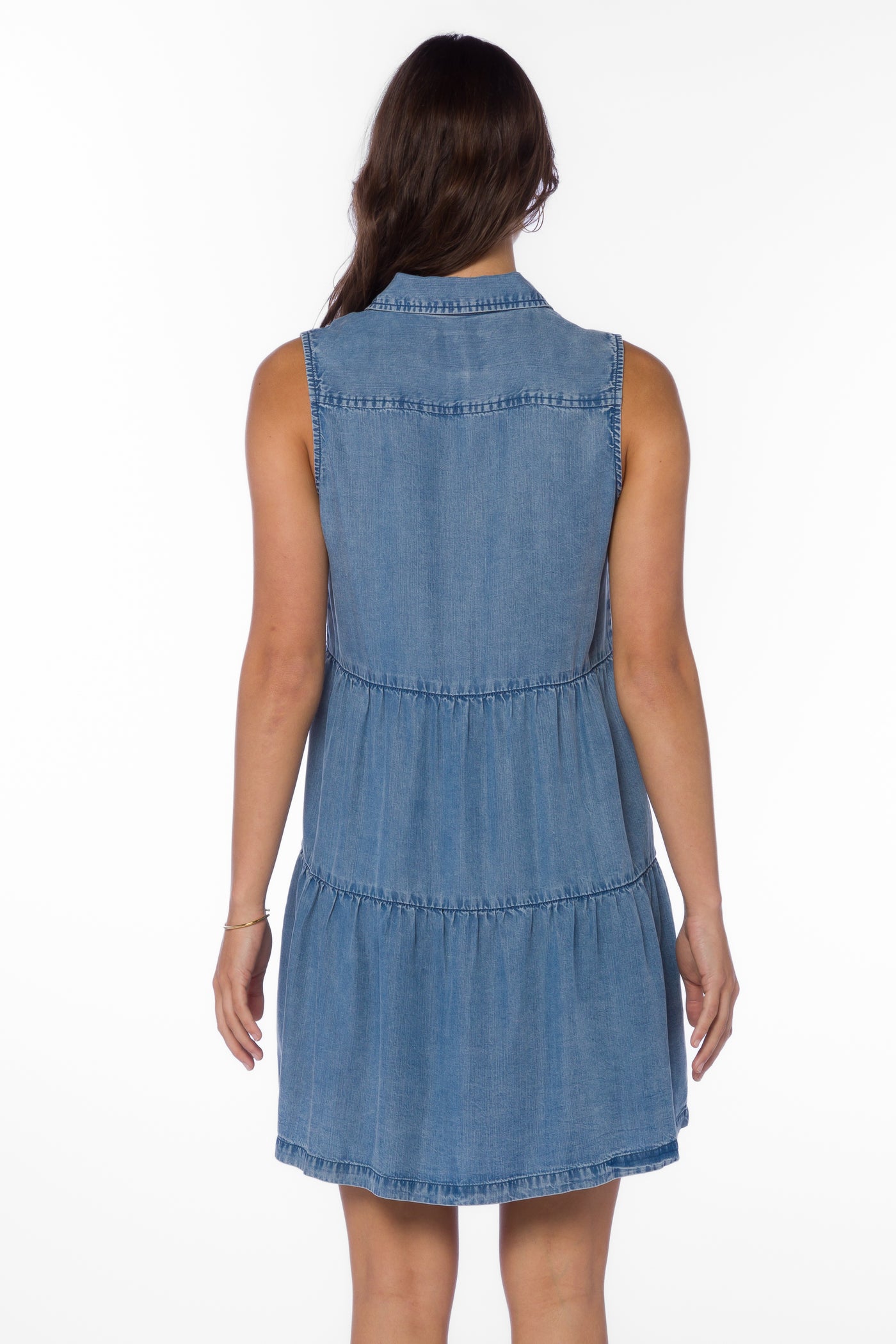 Collette Blue Chambray Dress - Dresses - Velvet Heart Clothing
