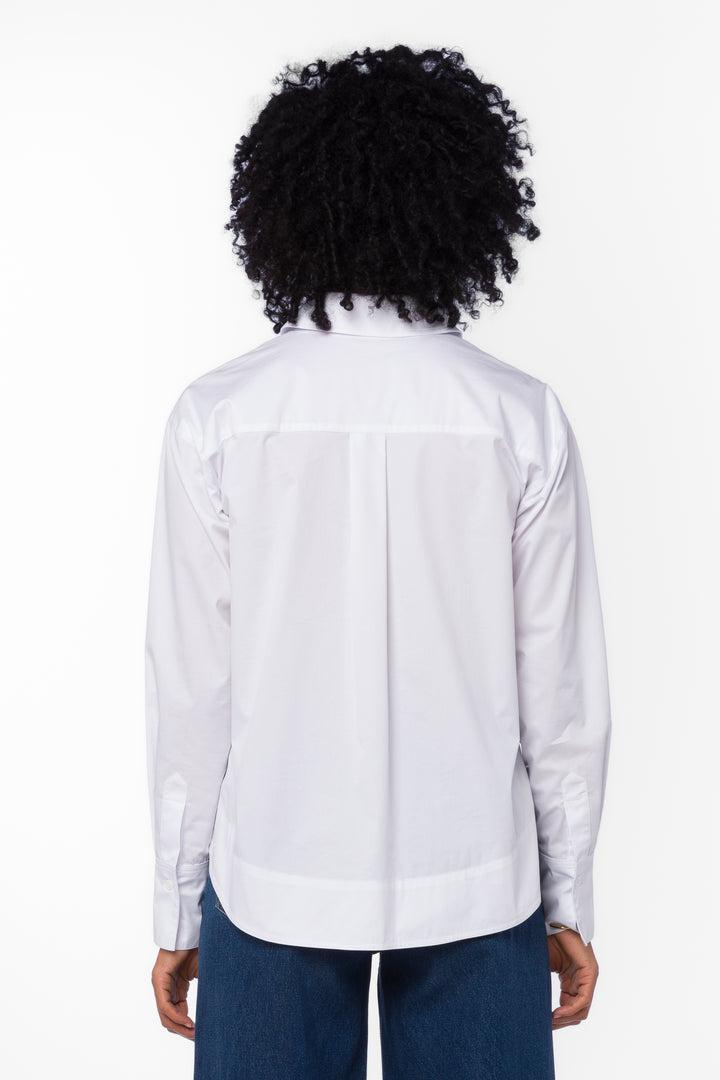 Cooper Optic White Shirt - Tops - Velvet Heart Clothing