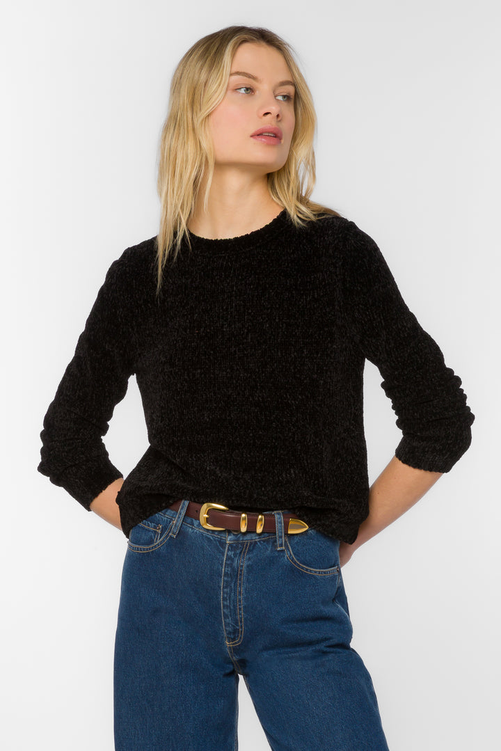 Corina Black Sweater - Sweaters - Velvet Heart Clothing