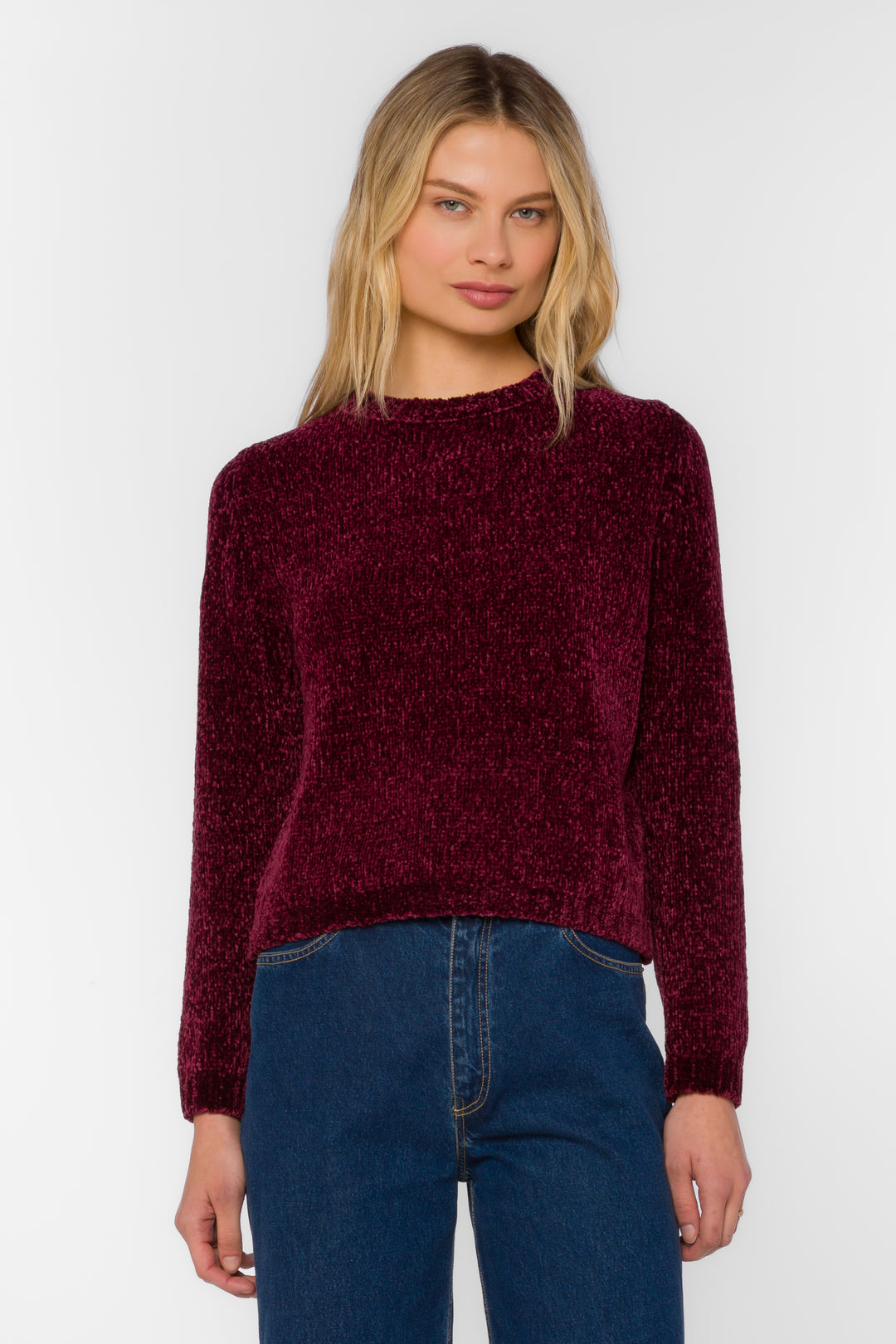 Corina Cabernet Sweater - Sweaters - Velvet Heart Clothing