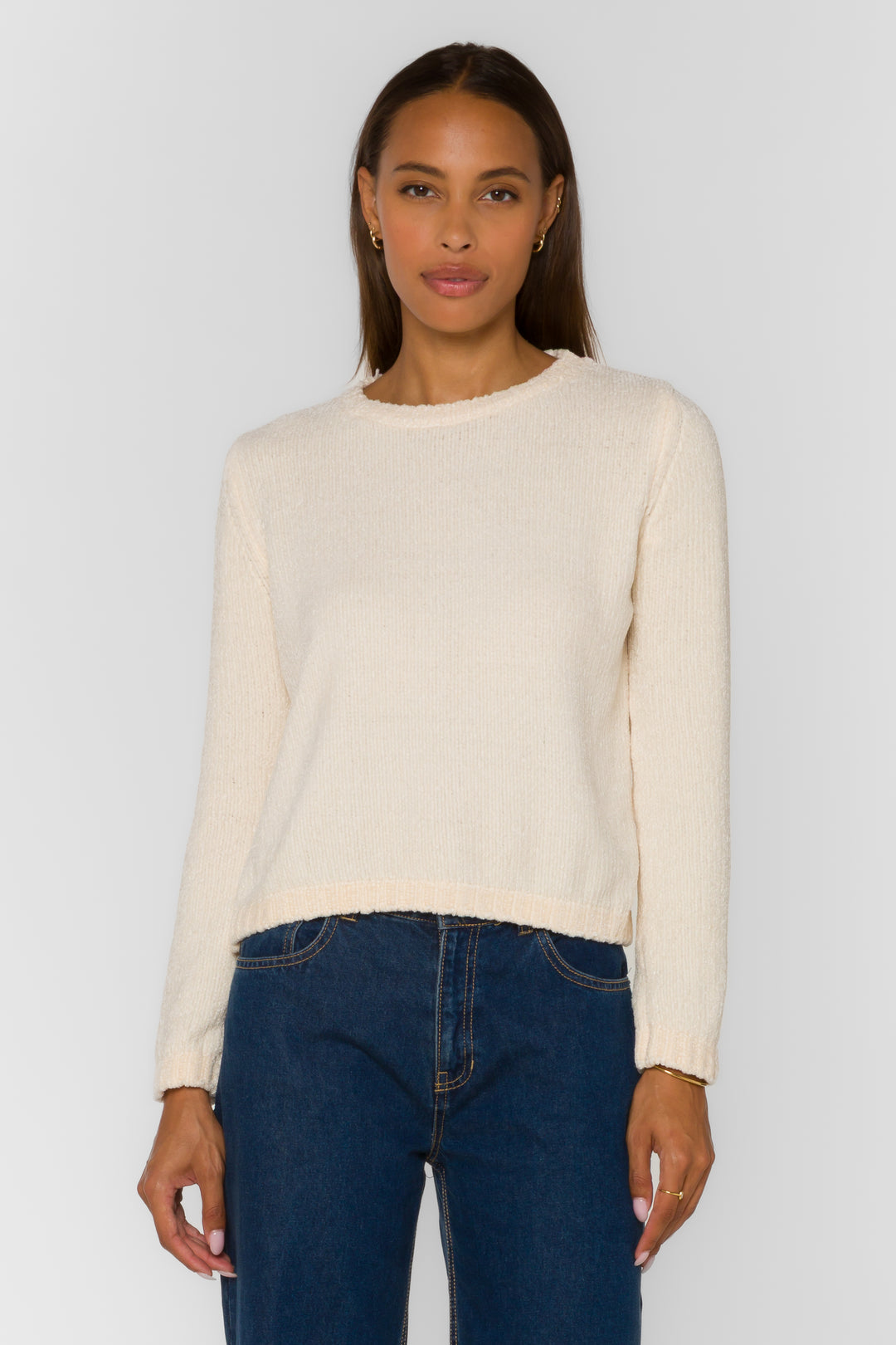 Corina Snow White Sweater - Sweaters - Velvet Heart Clothing