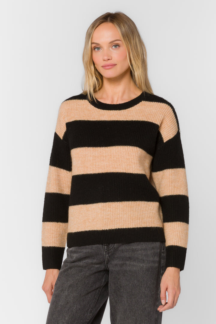Cornell Dune Stripe Sweater - Sweaters - Velvet Heart Clothing
