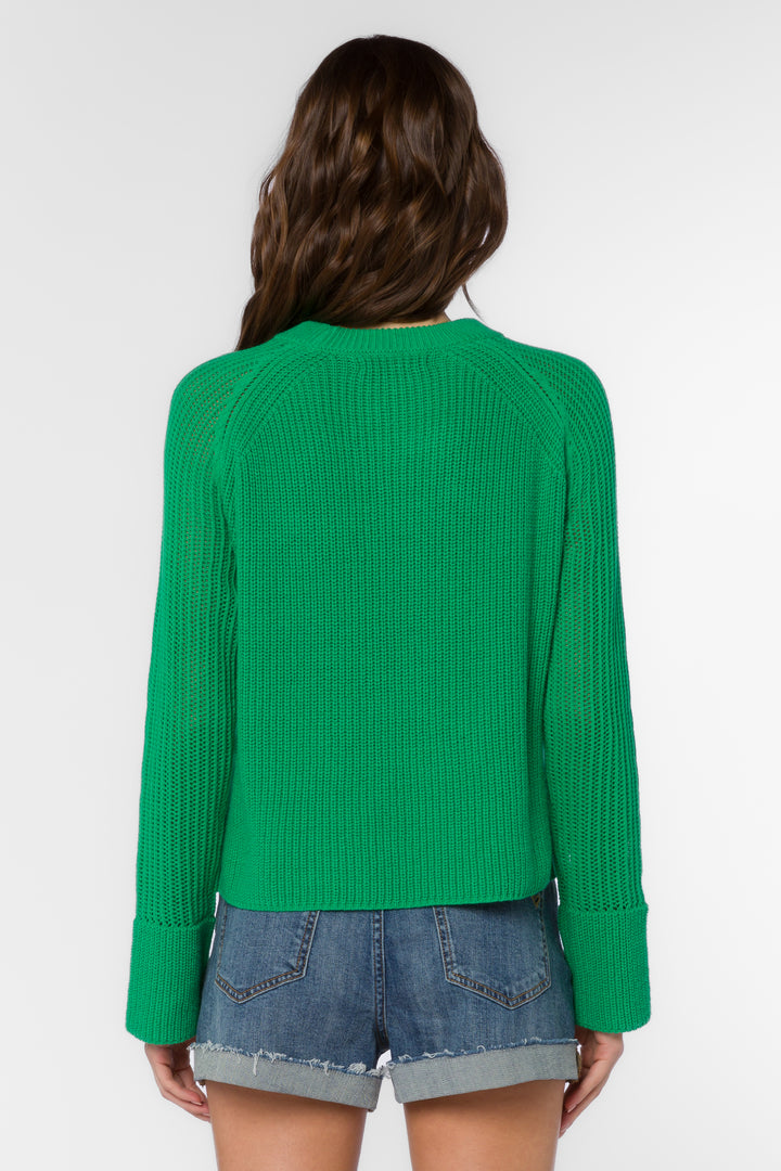 Craig Bright Green Sweater - Sweaters - Velvet Heart Clothing