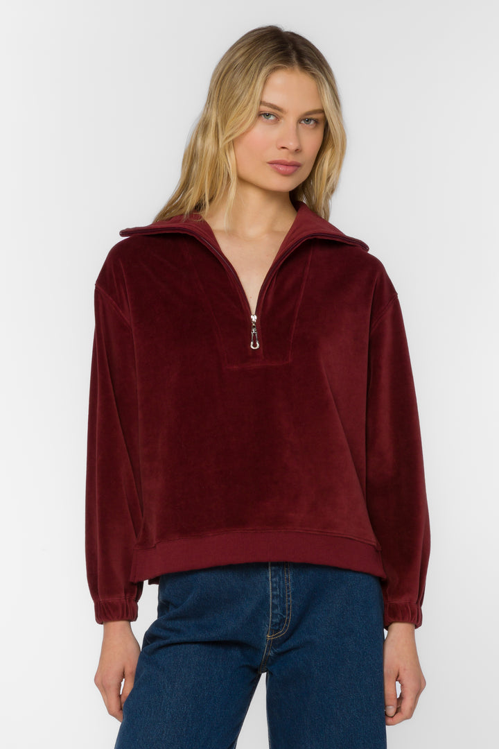 Cristy Bordeaux Top - Tops - Velvet Heart Clothing