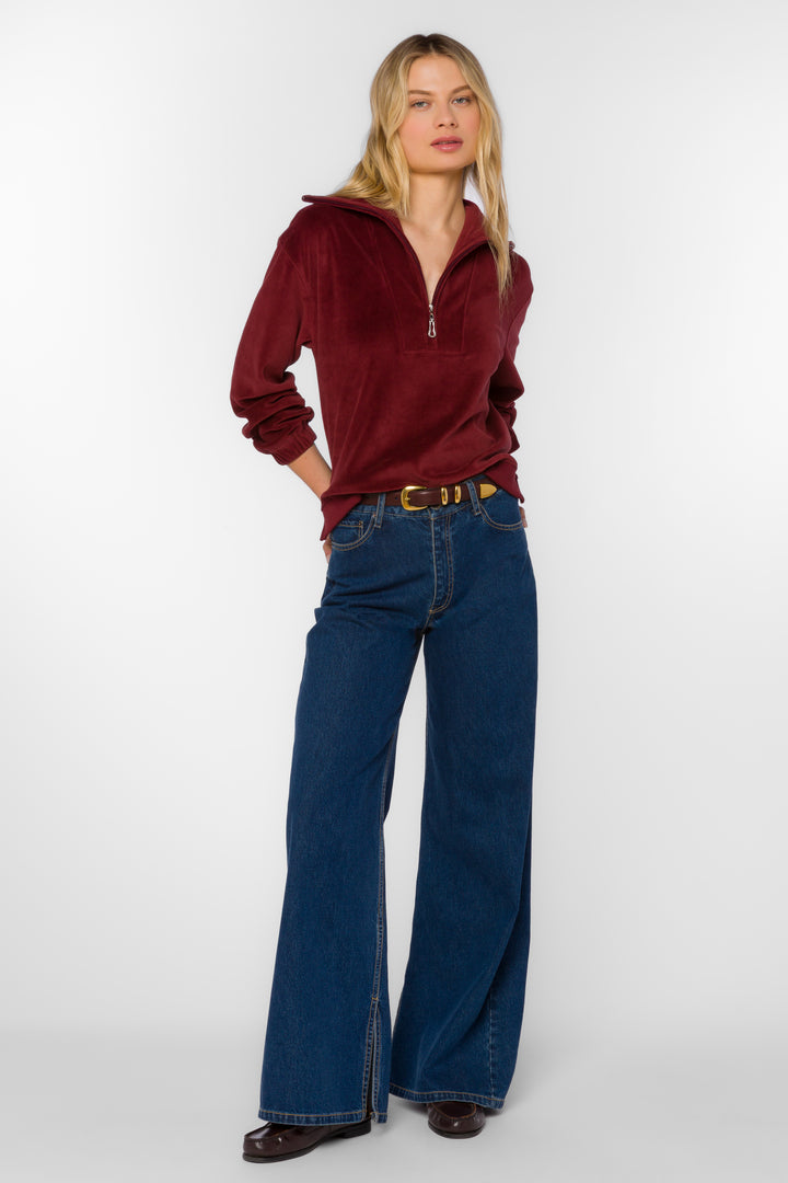 Cristy Bordeaux Top - Tops - Velvet Heart Clothing