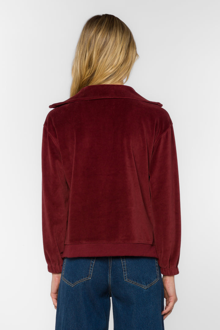 Cristy Bordeaux Top - Tops - Velvet Heart Clothing