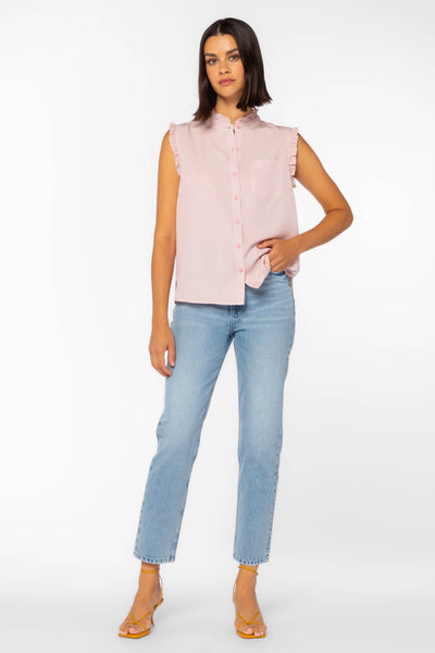 Dana Pink Shirt - Tops - Velvet Heart Clothing