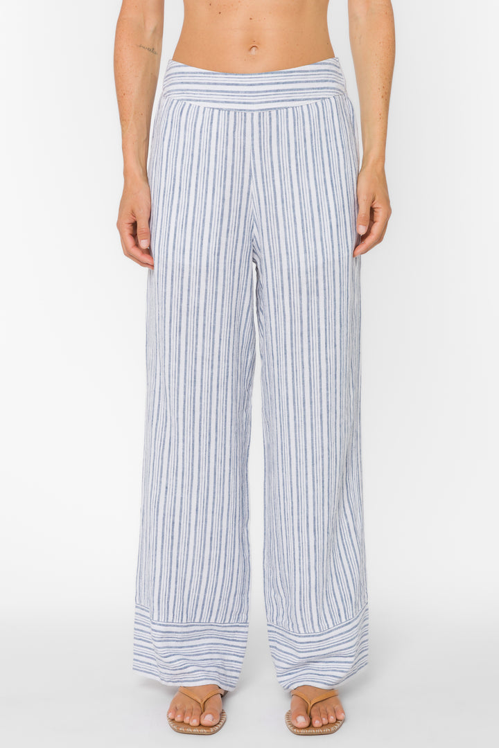 Danna Blue Stripe Pants - Bottoms - Velvet Heart Clothing