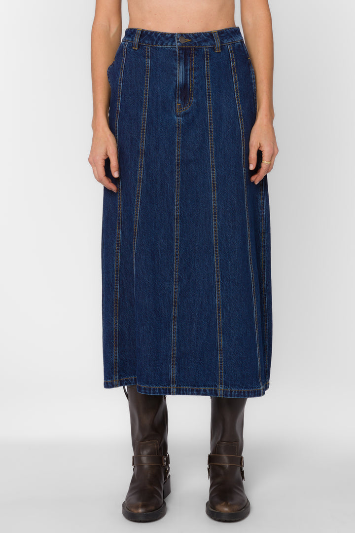 Deedee Dark Rinse Skirt - Bottoms - Velvet Heart Clothing