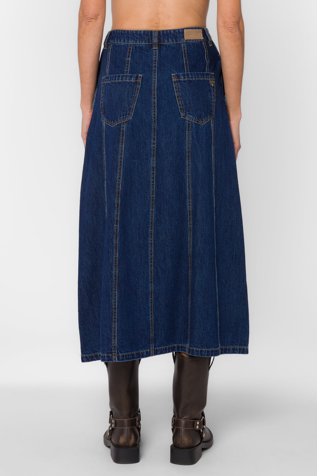 Deedee Dark Rinse Skirt - Bottoms - Velvet Heart Clothing