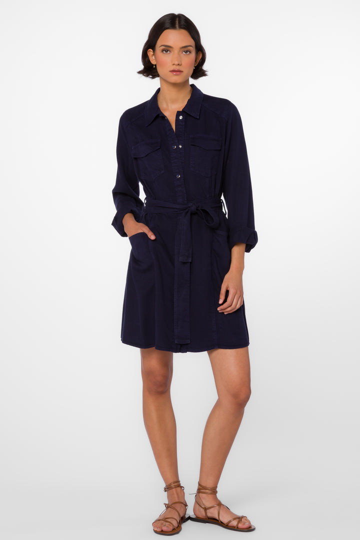 Deena Dark Navy Dress